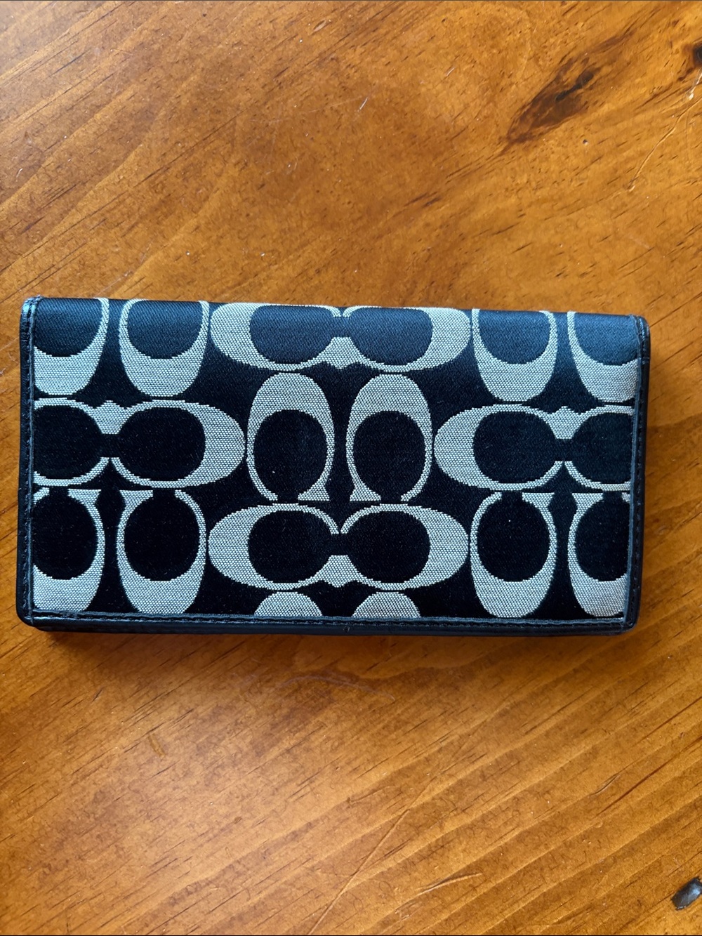 Coach Checkbook Cover